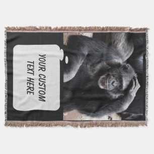 Vieux Chimpanzé coutume jeter couverture