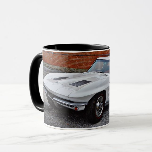 Vieux Classic Corvette Car Mug Cup (Devant gauche)