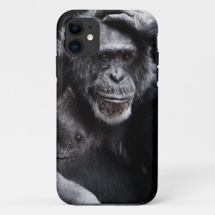 Vieux coque iphone de chimpanzé