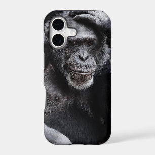 Vieux coque iphone de chimpanzé