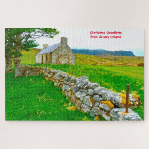 Vieux cottage irlandais Galway Irlande. Puzzle