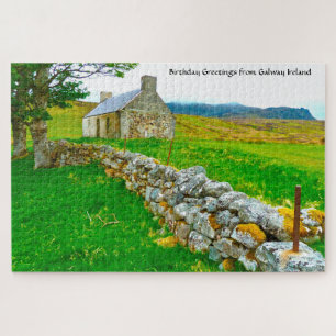 Vieux cottage irlandais Galway Irlande. Puzzle