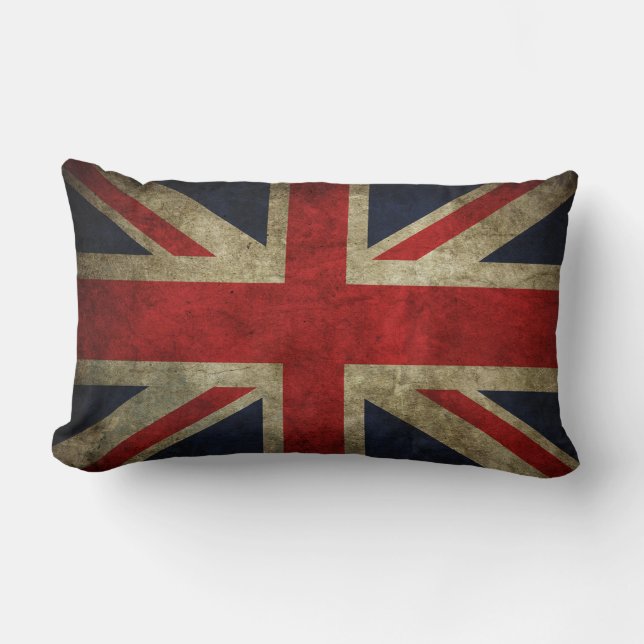 Vieux coussin britannique BRITANNIQUE fané de (Recto)