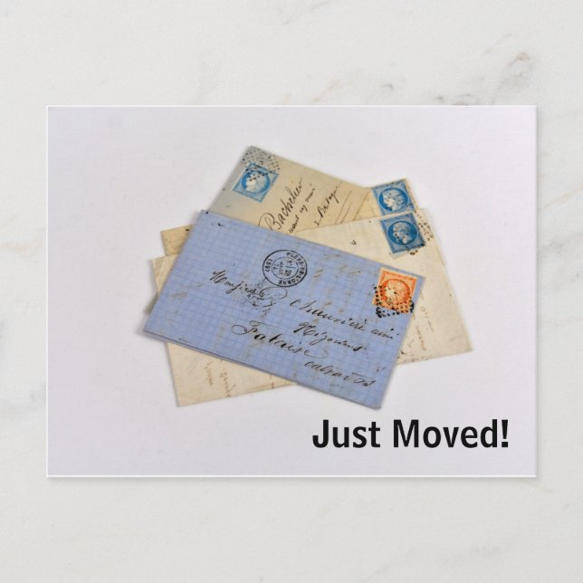 Vieux Déplacement de vieilles lettres Carte postal (Devant)