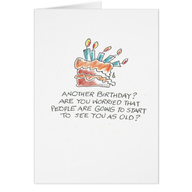 Vieux gâteau tombé inquiet (Devant)