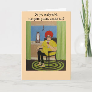Vieux génération, carte d'anniversaire