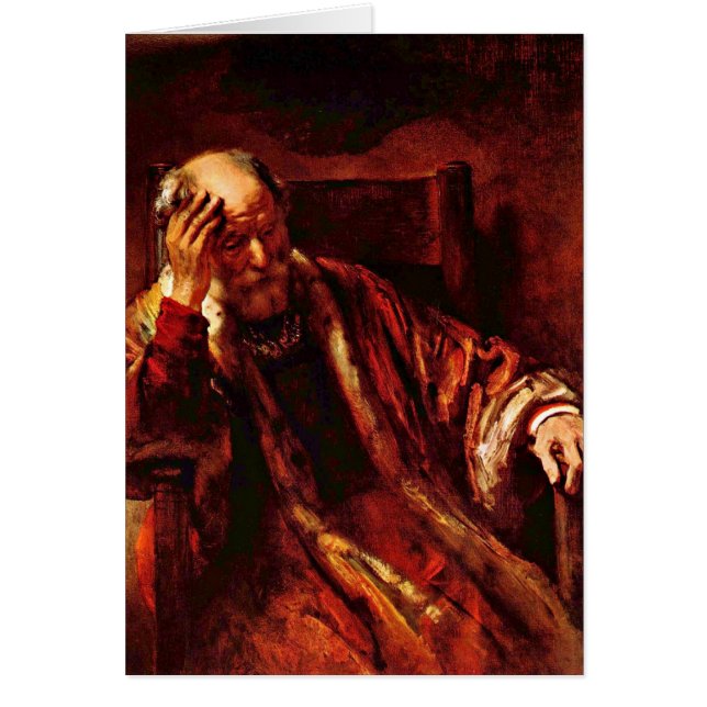 Vieux Homme Dans Le Fauteuil De Rembrandt Van Rijn (Devant)