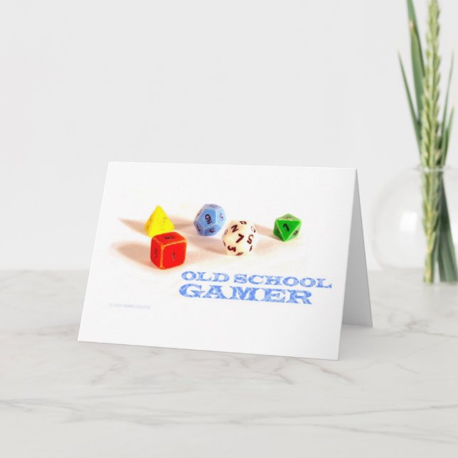 Vieux joueur d'école ・ Carte blanche (Devant)