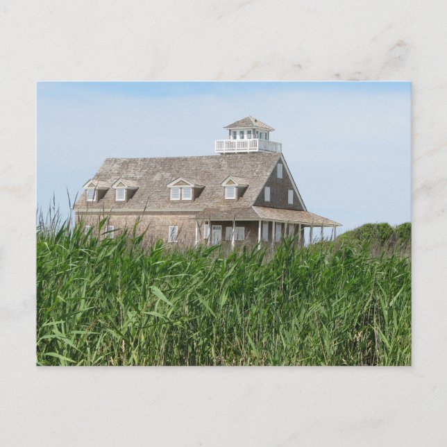 Vieux Lifesaving Station Outer Banks NC Carte post (Devant)