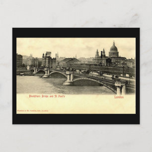 Vieux Londres Carte postale - Blackfriars Bridge