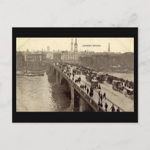 Vieux Londres Carte postale - London Bridge