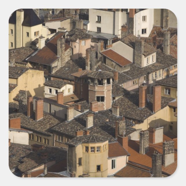 Vieux Lyon Old Lyon), France Square Sticker (Front)