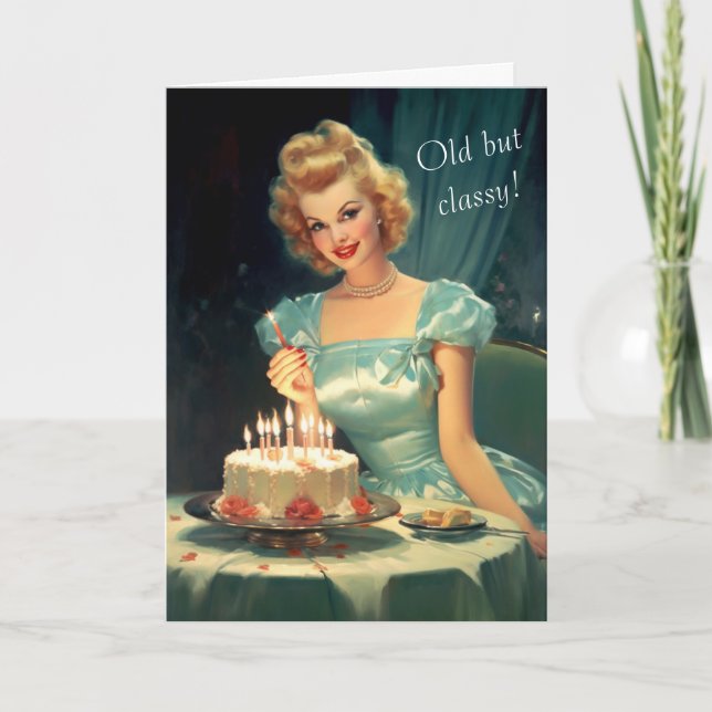 Vieux Mais Classique ! Carte d'anniversaire vintag (Devant)