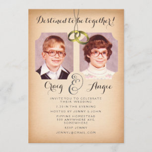 Vieux Mariage Photos Invitation photo
