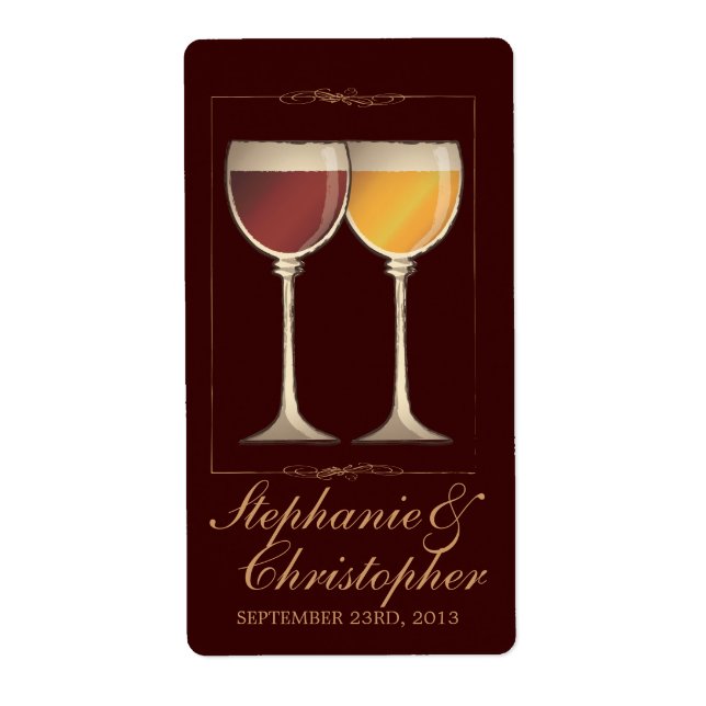Vieux Monde Rouge & Blanc Verre Vin Favoriser les  (Devant)