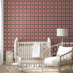 Vieux mur rose, blanc et gris minuscule
