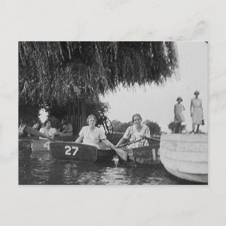 Vieux noir et blanc pour dames et bateaux - Carte 