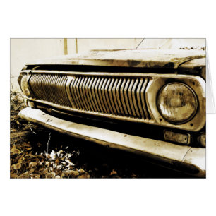 Vieux phares de voiture classique