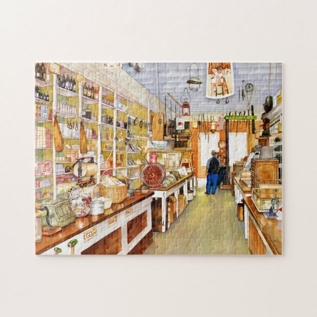 Vieux puzzle de boutique traditionnelle (Horizontal)