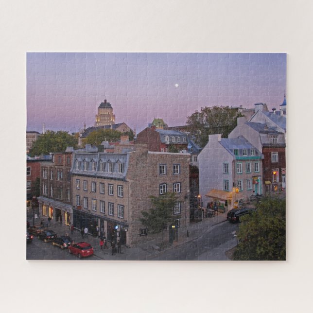 Vieux-Québec - Puzzle de conception Twilight (Horizontal)