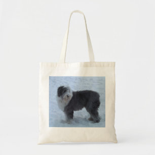 Vieux sac anglais de chien de berger - chien de