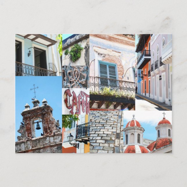 Vieux San Juan, Porto Rico - Photo de carte postal (Devant)