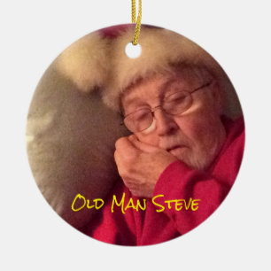 Vieux Steve Ornement de Noël