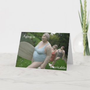 Vieux surfeurs carte d'anniversaire humour de viei