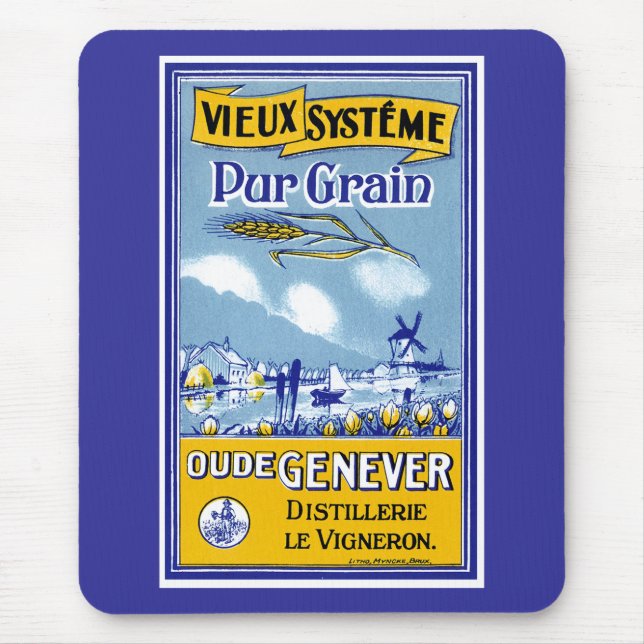 Vieux Systeme Pur Grain Mouse Pad (Front)