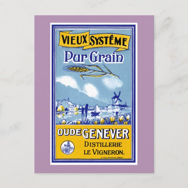 Vieux Systeme Pur Grain Postcard (Front)
