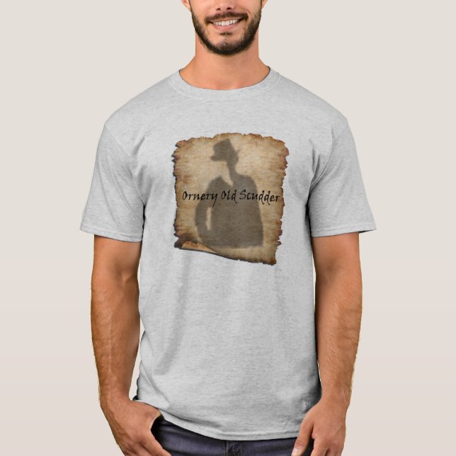 Vieux T-shirt méchant de silhouette de Scudder (Devant)