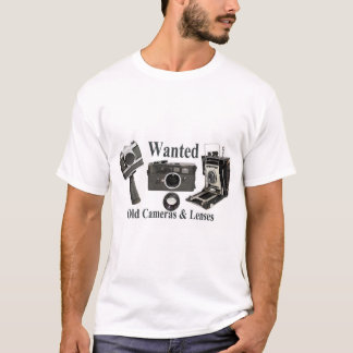 Vieux T-shirt Recherché d'appareils-photo
