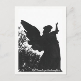 Vieux texte de carte postale de cimetière de