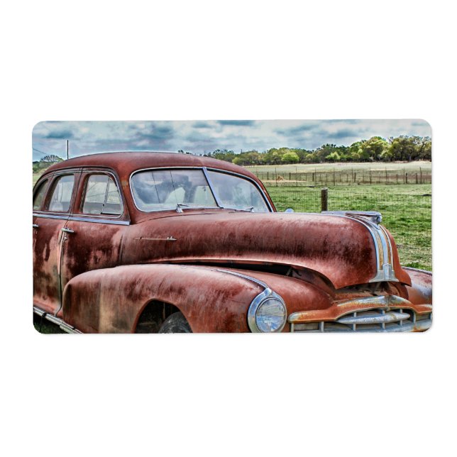 Vieux véhicule classique rouillé Automobile Vintag (Devant)