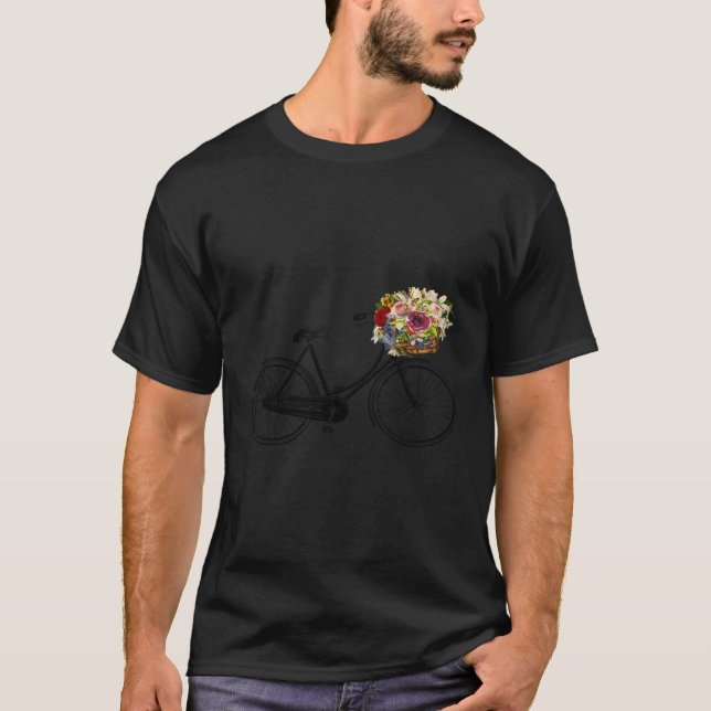 Vieux Vélo Sweat - shirt à capuche de panier à fle (Devant)