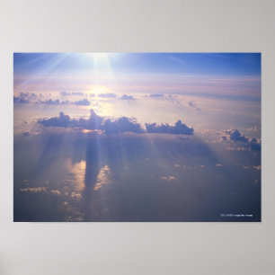 View above dense cloud poster