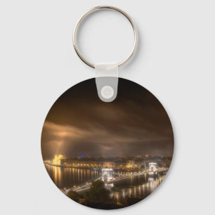 View across Budapest from Buda Castle Keychain
