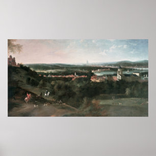 View across Greenwich Park towards London Poster