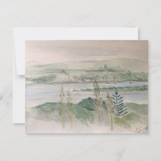View across the River Postcard