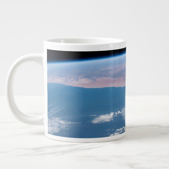 View Across The Southwest Coast Of Africa. Large Coffee Mug (Left)