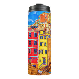 View at colorful houses in Cinque Terre, Italy. Su Thermal Tumbler