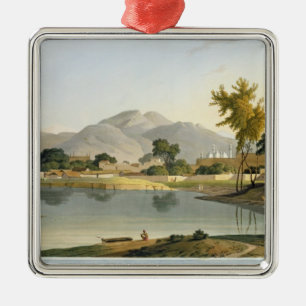 View at Nijeibabad, near the Coaduwar Gaut, Rohilc Metal Ornament