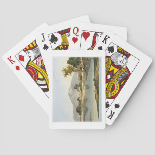 View at Nijeibabad, near the Coaduwar Gaut, Rohilc Playing Cards