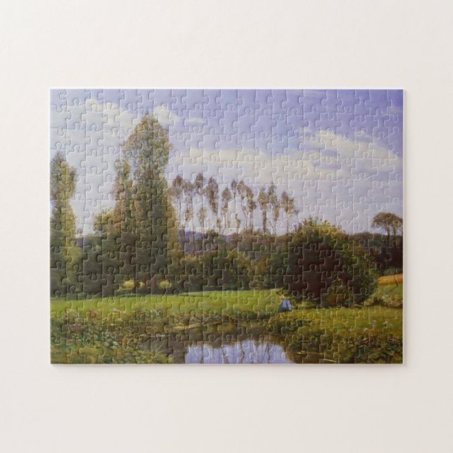 View at Rouelles Le Havre Monet Fine Art Jigsaw Puzzle (Horizontal)