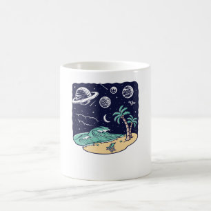 View at the Beach at Night Coffee Mug