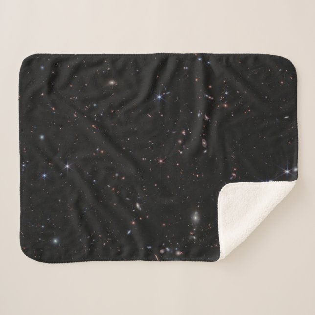 View Between The Pisces & Andromeda Constellations Sherpa Blanket (Front (Horizontal))