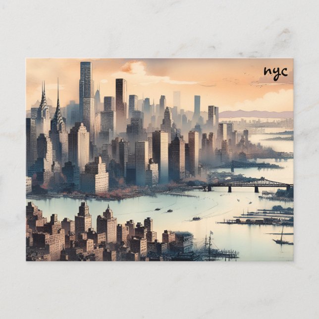 view buy map nyc mass mailing postcards (Front)