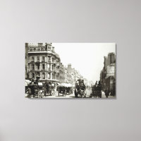 View down Oxford Street, London (b/w photo)