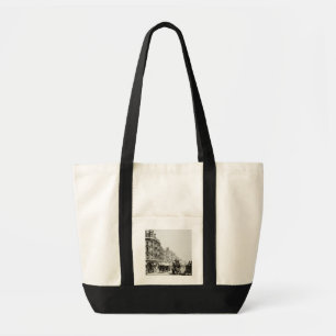 View down Oxford Street, London (b/w photo) Tote Bag