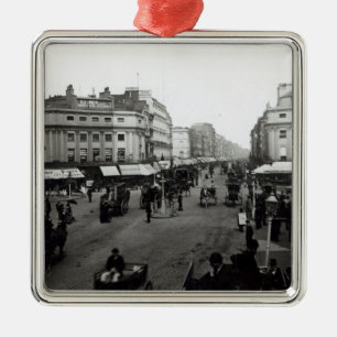 View down Oxford Street, London, c.1890 Metal Ornament